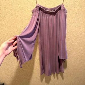 Active USA size S Off Shoulder Long Sleeve Dress